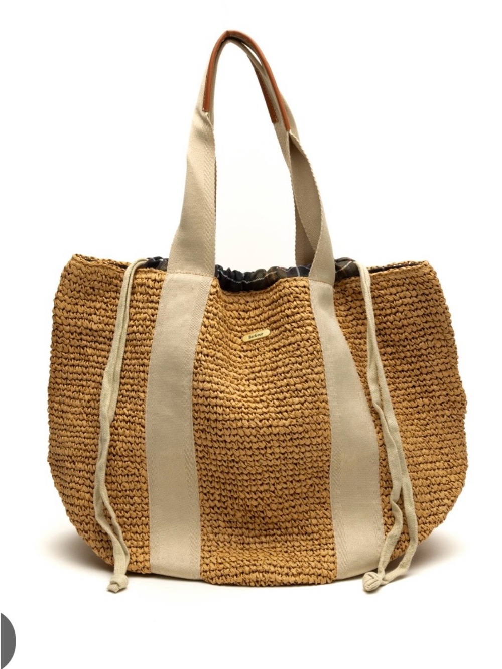 Barbour Lily beach Straw Tote Bag